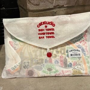 Catstudio Dish Towel with Colorful Atlanta Design never used